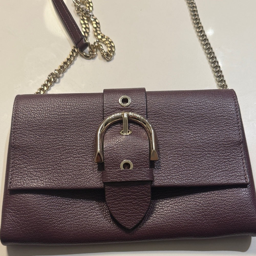 Elegant Purple Leather Women's Bag